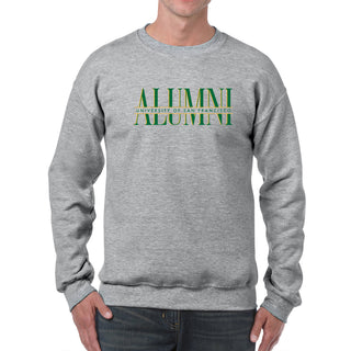 San Francisco Dons Classic Alumni Crewneck Sweatshirt - Sport Grey