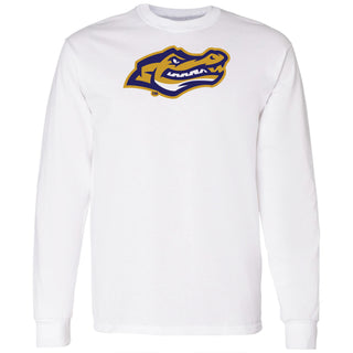 San Francisco State University Gators Primary Logo Long Sleeve T-Shirt - White