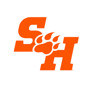 Sam Houston State University Bearkats Primary Logo Short Sleeve T Shirt - White