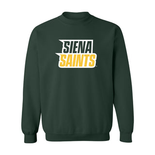 Siena University Basic Block Crewneck - Forest