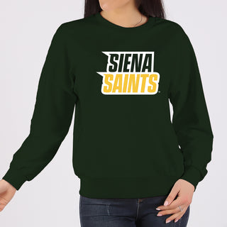 Siena University Basic Block Crewneck - Forest