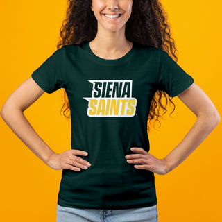 Siena University Basic Block Womens T-Shirt - Forest