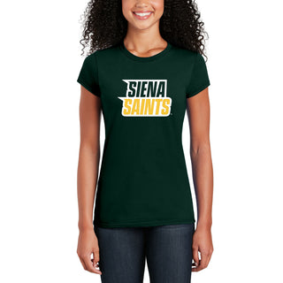 Siena University Basic Block Womens T-Shirt - Forest