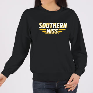 Southern Mississippi Basic Block Crewneck - Black