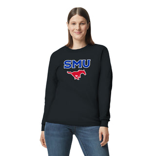Southern Methodist University Mustangs Arch Logo Long Sleeve T-Shirt