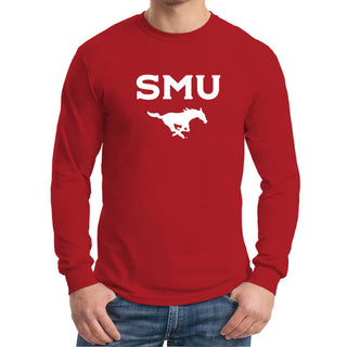 Southern Methodist University Mustangs Arch Logo Long Sleeve T-Shirt