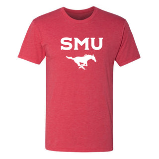 Southern Methodist University Mustangs Arch Logo NLA Triblend T-Shirt