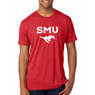 Southern Methodist University Mustangs Arch Logo NLA Triblend T-Shirt