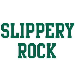 Slippery Rock University The Rock Basic Block Hoodie - White