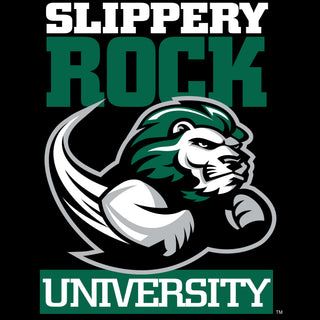 Slippery Rock University The Rock Primary Logo Short Sleeve Womens T Shirt - Black