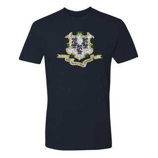 Connecticut State Flag NLA T-Shirt - Midnight Navy