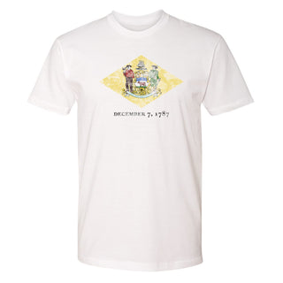 Delaware State Flag NLA T-Shirt - White