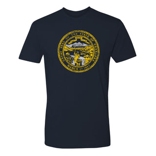 Nebraska State Flag NLA T-Shirt - Midnight Navy