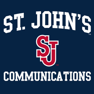 St John's Red Storm Arch Logo Communication T-Shirt - Navy