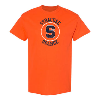 Syracuse Oranges Distressed Circle Logo T-Shirt - Orange