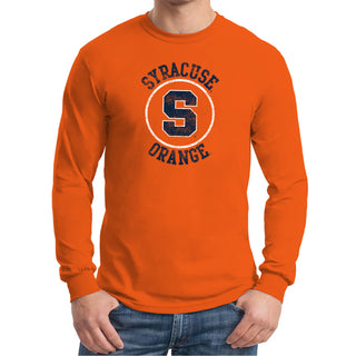 Syracuse Oranges Distressed Circle Logo Long Sleeve T-Shirt - Orange