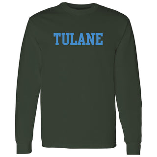 Tulane University Green Wave Basic Block Long Sleeve - Forest