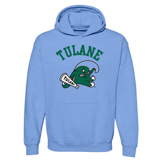 Tulane Green Wave Arch Logo Hoodie - C Blue