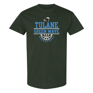 Tulane Green Wave Basketball Peak T-Shirt - Forest