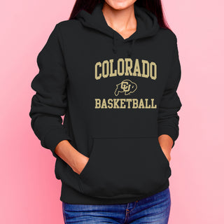 Colorado Arch Logo Basketball Hoodie - Black