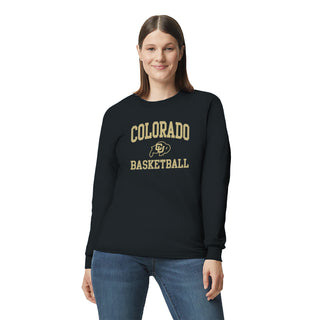 Colorado Arch Logo Basketball Long Sleeve - Black