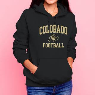 Colorado Arch Logo Football Hoodie - Black