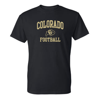 Colorado Arch Logo Football T-Shirt - Black