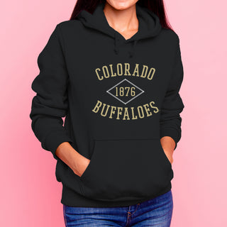 Colorado Faux Stitch Arch Hoodie - Black