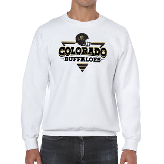 Colorado Buffaloes Football Triangle Sweatshirt - White