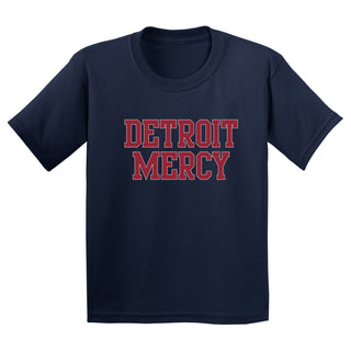 Detroit Mercy Titans Basic Block Youth T-Shirt - Navy