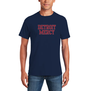 University Of Detroit Mercy Titans Basic Block Short Sleeve T Shirt - Navy
