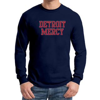 Detroit Mercy Titans Basic Block Long Sleeve - Navy