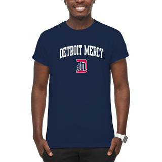 University Of Detroit Mercy Titans Arch Logo Short Sleeve T Shirt - Navy