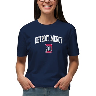 University Of Detroit Mercy Titans Arch Logo Short Sleeve T Shirt - Navy