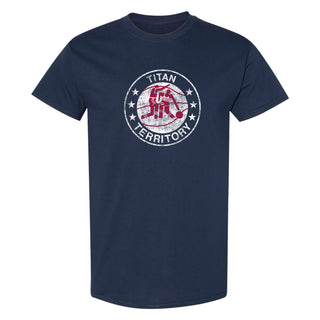 Detroit Mercy Titans Distressed Circle Logo T-Shirt - Navy