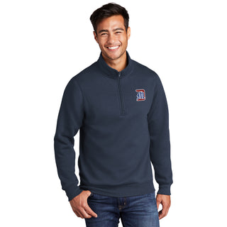Detroit Mercy Primary Logo EMB JA BTB 1/4 Zip - Navy