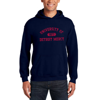 Detroit Mercy Titans Athletic Arch Hoodie - Navy