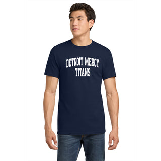 Detroit Mercy Titans Front Back Print T-Shirt - Navy