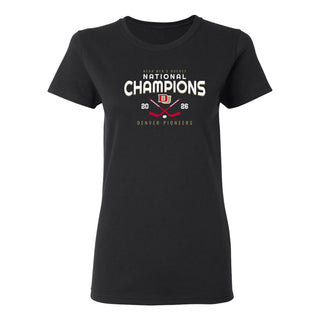 Denver 2026 Hockey National Champions Rounded Womens T-Shirt