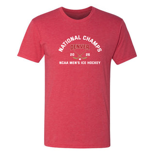 Denver 2026 Hockey National Champions Blocked Shot NLA Triblend T-Shirt