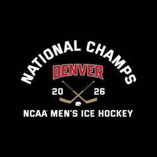Denver 2026 Hockey National Champions Blocked Shot Youth T-Shirt