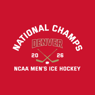 Denver 2026 Hockey National Champions Blocked Shot Youth T-Shirt