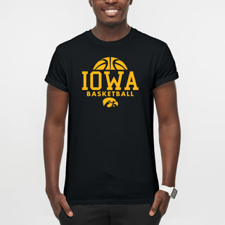 University of Iowa Hawkeyes Basketball Hype Short Sleeve T Shirt - Black
