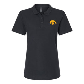 Iowa Primary Logo EMB Womens Softstyle Pique Polo