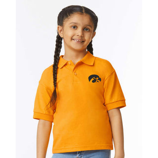Iowa Primary Logo EMB Youth Dryblend Jersey Polo