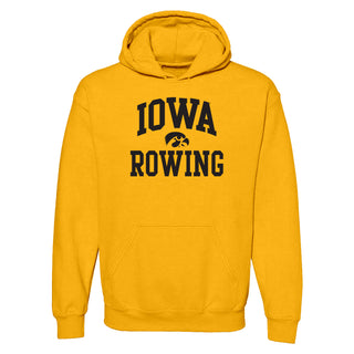 University of Iowa Hawkeyes Arch Logo Rowing Hoodie - Gold