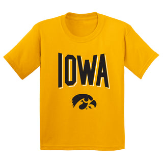 Iowa Hawkeyes Statement Block Youth T-Shirt - Gold