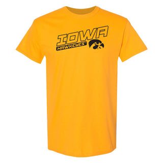 Iowa Warrior Slant T-Shirt - Gold