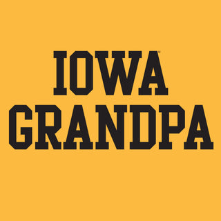 Iowa Basic Block Grandpa Crewneck - Gold