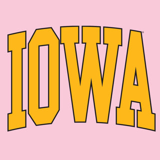 The University of Iowa Hawkeyes Mega Arch T-Shirt - Light Pink
